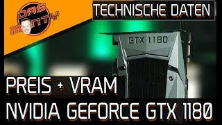 NVIDIA GEFORCE GTX 1180 - Technischen Daten, Preise und VRAM der Monster-Grafikkarte | DasMonty