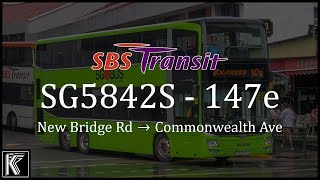 [Kickdowns] SBS Transit: MAN A95 SG5842S on 147e [ New Bridge Rd → Commonwealth Ave ]