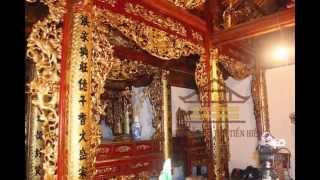 Vàng son nội thất nhà thờ họ