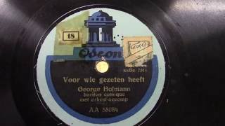 George Hofmann: Voor wie gezeten heeft. (1923).