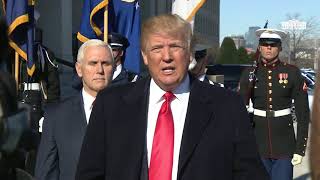President Trump Delivers a Statement at the Pentagon