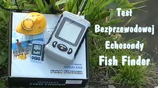 Test bezprzewodowej echosondy Fish Finder - Wireless sounder Test, prova sonar, тест сонар, ソナーテスト