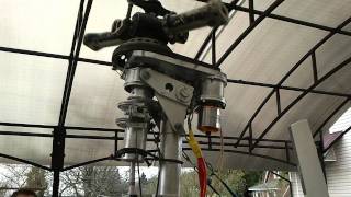 Brushless pre-rotator of the rotor of gyroplane 2 battery/Бесколлекторная раскрутка ротора 2 батареи