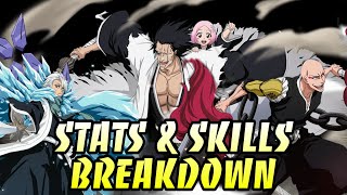 STATS & SKILLS BREAKDOWN ON KENPACHI, TOSHIRO, AND IKKAKU - BLEACH BRAVE SOULS