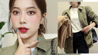 eng/jpn) GRWM ?나의 데일리 룩 & 베리베리한 메이크업 (궁금한거 질문해조요?) #OOTD #RaspberryLook