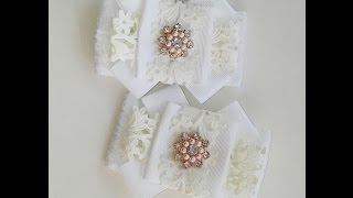 DIY Школьный бантик - заколка своими руками из репсовой ленты.