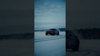 Markku Alén enjoying an adrenaline rush in #Lapland aboard the #FerrariPurosangue.#Sweden #Ferrari