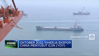 Ekspor China pada Oktober 2022 Meleset dari Ekspektasi
