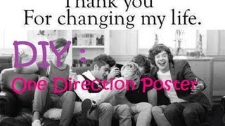 DIY One Direction Poster :)