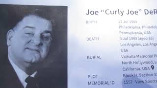 Kevin Grace visits the grave of the last of the Three Stooges-- Joe DeRita