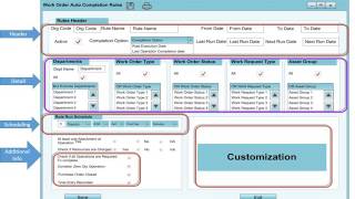 Oracle eAM WorkOrder AutoComplete Process