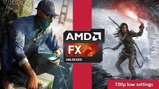 FX 8350 vs Watch dogs 2 и Rise of the Tomb Raider