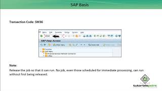 SAP Basis - Background Job Processing