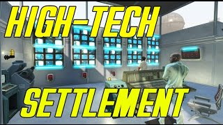Fallout 4 - Institute Fortress! - High-Tech Settlement! - Ultrawide Gaming