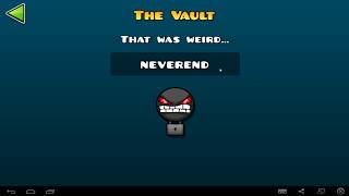 Geometry Dash "The Vault" all codes