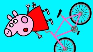 Пеппа упала с велосипеда | Свинка Пеппа мультфильм