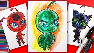Как нарисовать КВАМИ ВАЙЗЗ из Леди Баг / MIRACULOUS LADYBUG Drawing Kwami Wayzz  / Урок рисования