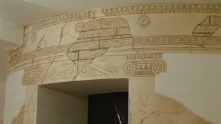 Мастер класс Барельеф ротонды из гипсовой шпаклевки и декоративной штукатурки своими руками