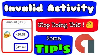 Invalid Activity In Admob !! Tips To Stop Invalid Activities