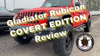 2020 Jeep Gladiator Rubicon Covert Edition 35” Nitto XD Brute Firecracker Red Lift N-Fab
