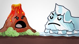 Volcano VS Glacier