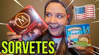 PROVANDO SORVETES DOS EUA!