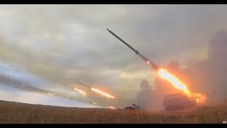 War games: Russia's self-propelled multiple rocket launcher system in action