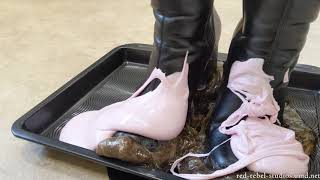 [4K] Ankle Boots Stuck In Tar - Extended Free Preview! (Really long struggle!)