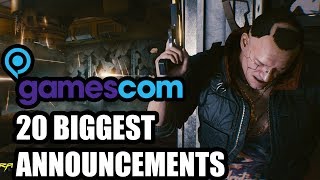 Top 20 BIGGEST Announcements At Gamescom 2018