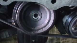 NISSAN SUNNY двс GA18 замена лобового сальника