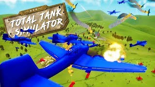 ANTI AIR CANNONS TAKING DOWN MASSIVE SWARM OF PLANES! - Total Tank Simulator Demo 4 Gameplay