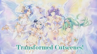 Goddesses Transformation Cutscenes - Four Goddesses Online: Cyberdimension Neptunia [Full 1080p HD]