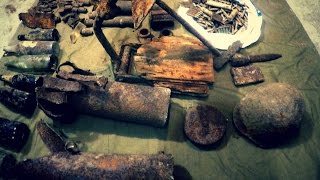Коп по войне. Раскоп блиндажа./HD