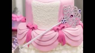 Princess themed Cake ideas for baby girl's birthday.