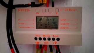 Как работает контроллер заряда SOLAR 30 вечером?