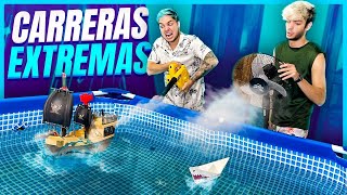 CONSTRUIMOS BARCOS Y NOS ENFRENTAMOS EN NUESTRA PISCINA GIGANTE (CARRERAS EXTREMAS) - Yolo Aventuras