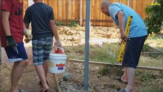 DIY: How-to: Building a Fence - Metal Post and wood fence