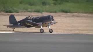 Don's First Engine RC Airplane Byron Corsair 3W 55 Maiden 2014 May