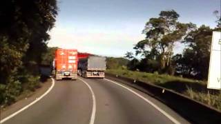 SCANIA 112H descendo a Serra de Santos