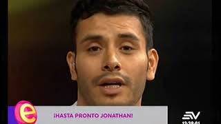 Jonathan Estrada se despide de Ecuavisa