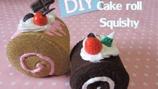 DIY Cake Roll Squishy tutorial