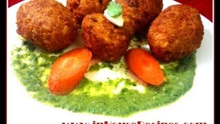 Making Poha Cutlet www.inHouseRecipes.com