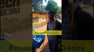 illegal migrant selling fish caught at Cortalim by Revolutionary Goans