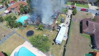 house fire in Brownsville, Texas