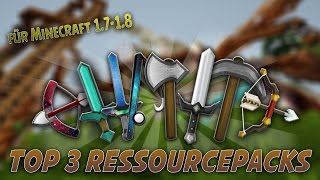 Top 3 Minecraft PvP Resource Packs (4) [Minecraft 1.7/1.8 Texture Packs] - 2015 [HD]