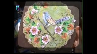 Роспись в технике одного мазка (One Stroke). Рисуем птицу. Мастер класс. Наташа Фохтина