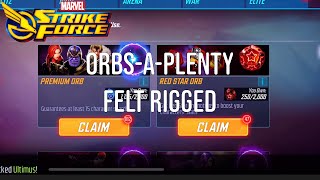 Orbs-a-Plenty Felt Rigged? - Marvel Strike Force