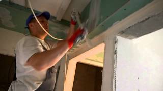 Шпатлевка швов гипсокартона /Caulking drywall joints