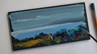 Рисуем морской пейзаж. Масло. Мастихин. Картина художника Сергея Хахонина