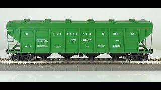 масштабная модель железная дорога № 22/93 вагон хоппер техуглерод мод. 25-4001 1:87 (sgm) modelling